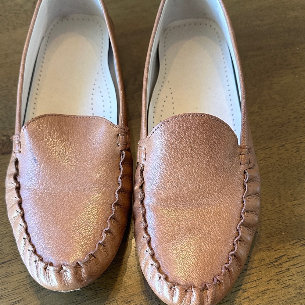 Cole Haan Women's Tan Leather Loafers